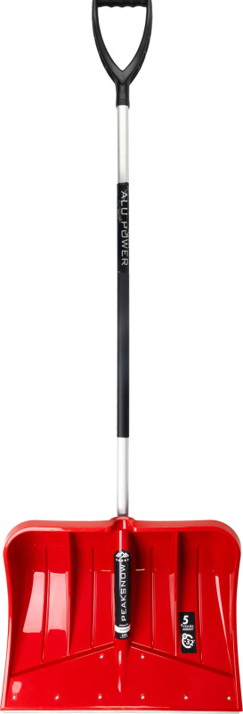 Odhrňovač DIABLO, 520x395/1550 mm, lopata na sneh, odhŕňač, kovová lišta, ALU násada, mix farieb, DE 2