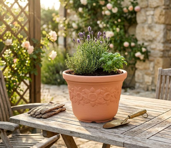 Kvetináč SUNNY 300x225 mm, terakota 1
