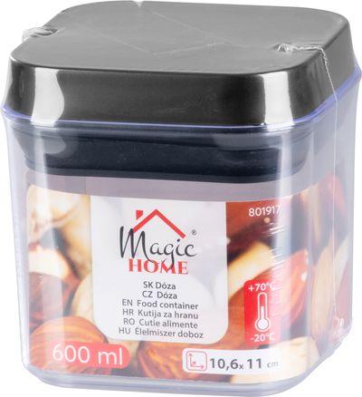 Dóza MagicHome, so silikónovým tesnením, 600 ml, 106x106x110 mm, stohovacia 3