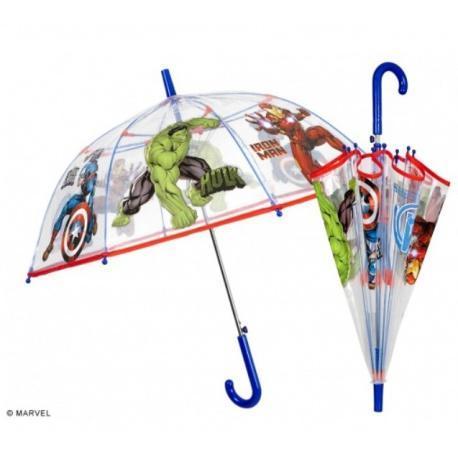 PERLETTI Detský automatický dáždnik AVENGERS Transparent, 75282