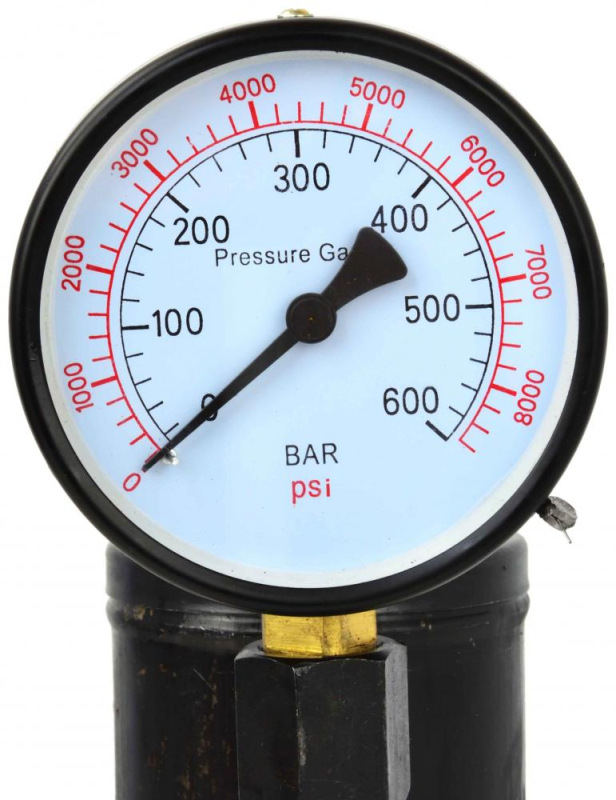 Zariadenie na testovanie vstrekov 0-600 Bar, závit M12 a M14, GEKO 2