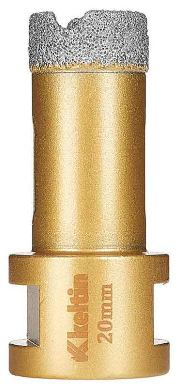 Vrták diamantový korunkový, závit M14 do uhlovej brúsky priemer 20 mm, GEKO