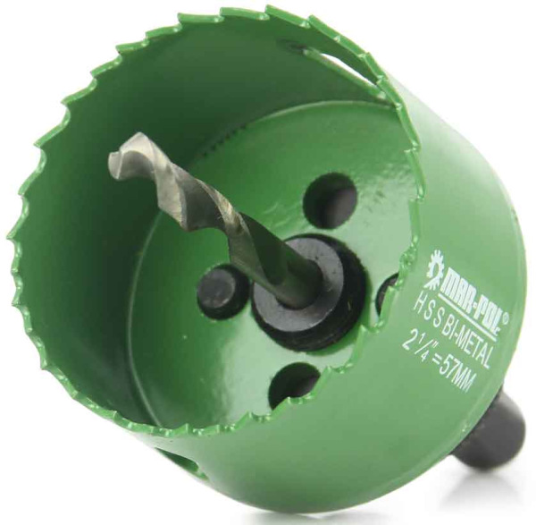 Sada bimetalových vykružovacích koruniek do kovu a dreva, 13-dielna, 19-64 mm, MAR-POL 6
