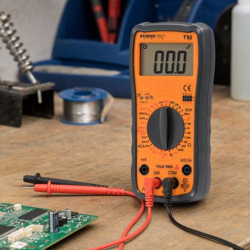Multimeter Strend Pro Premium, digitálny, 1000A, 10A, 9V bateria 1