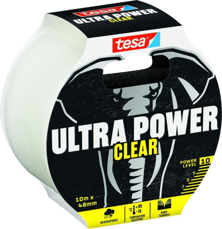 Páska tesa® Ultra Power Clear, opravná, PE, transparentná, 48 mm, L-10 m 1