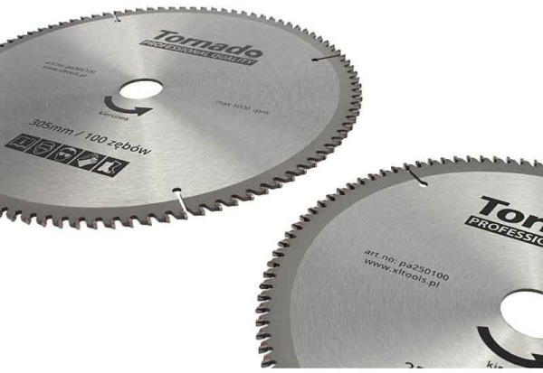 Pílový kotúč s SK plátkami 180 x 2,5 x 30, 80 zubov na rezanie hliníka, TORNADO 6