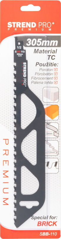 List do chvostovej píly Strend Pro Premium SBB-110, 305/1.5 mm, pórobetón, tehla, S1243HM 3