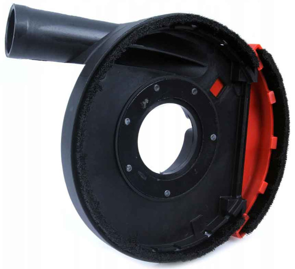 Ochranný kryt na odsávanie z uhlovej brúsky 115 - 125 mm pri brúsení, MAR-POL 3