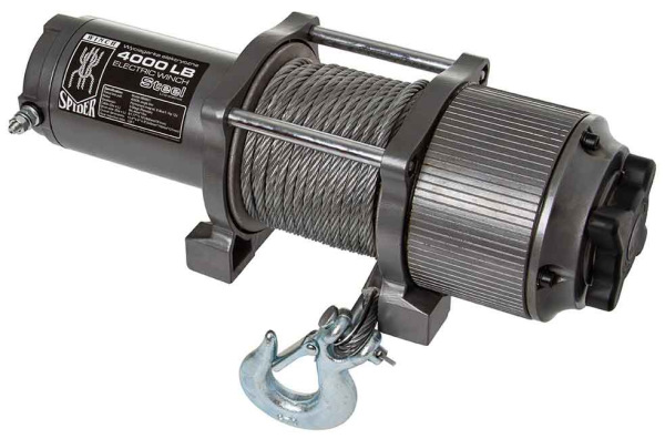 Navijak elektrický, 12V, 800W, max. ťah 1814 kg, oceľové lano 6 mm, MAR-POL