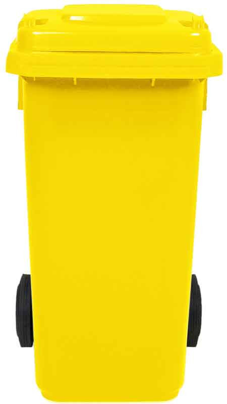 KUKA - nádoba na odpad 120 l, plastová žltá 5