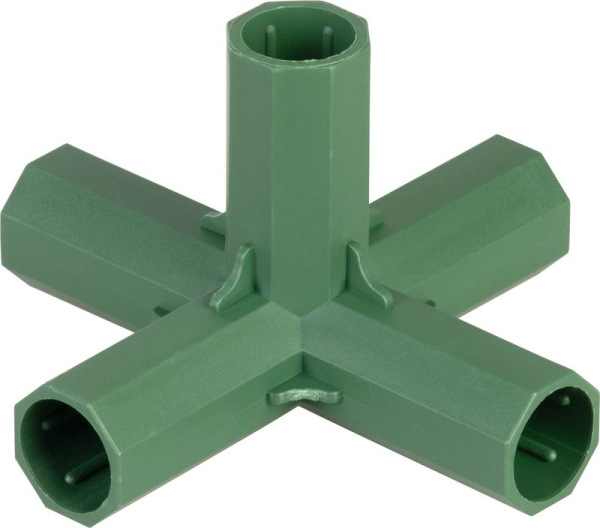 Spojka Strend Pro, 16 mm, 5-side, konektor na záhradné oporné tyče