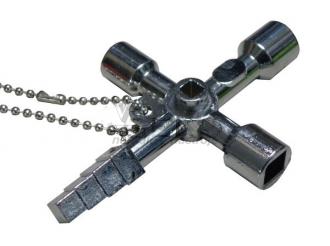 Kľúč univerzálny krížový, štvorhran 4-10 mm, štvorhran 4,7 mm, trojhran, GEKO