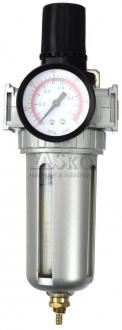 Regulátor tlaku vzduchu s manometrom a s filtrom, 3/8 " závit, GEKO